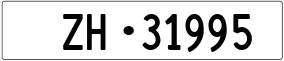 Trailer License Plate